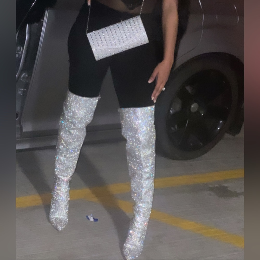 Steve Madden Rhinestone Boot - Picture 2 of 3